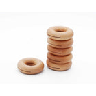 Minimal - Pinces à beignets en bois couleur bois - Paquet de 12-Matériau : Bois de hêtre massif
