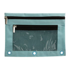 Pep Rally - Étui à anneaux en filet pour classeur de 3 poches - Bleu-Pochette de classeur conçue pour ranger les essentiels scolaires comme des crayons, des gommes à effacer et des règles