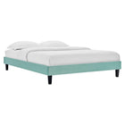 Modway Reign Performance Velvet Full Platform Bed Frame - Mint-Upholstered Full Platform Bed Frame