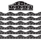 Ashley Productions Magnetic Border - Scribble Chalk Loops - 12'/Pack - 6 Pack-Great for decoration in the classroom or home