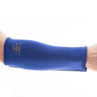 Impacto 805-10 Forearm Protector, Suede, Medium-Made with layered padding, knit elastic and suede leather, color grey and white