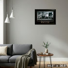 Rat Pack Playing Pool - Framed Print - 44" x 36"-Ready to hang - arrives fully assembled