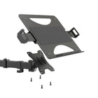 ShoppingAll Laptop VESA Mount Tray Clamp Bracket Attachment-Versatile Utility: This tray can also be used as an ergonomic keyboard tray. The safety blockers and non-slip pads on the surface of the tray will keep your laptop or keyboard in place.