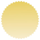 JAM Paper Standard Label Rolls - Burst - 2.25" Seal - Gold Matte Foil - 125 Labels/Roll-Size: Burst ( 2.25 Inches ) | Printer friendly labels are easy to create and customize.