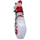 GEMMY Airblown Inflatable Merry Christmas Sign with Santa - 37" x 108"-Self-inflates in seconds