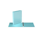 Davis Group - 1" 3-Ring Economy View Binder - Round Ring - Aqua-Clear interior pockets on front & back covers to secure loose documents and allow for easy identification of content