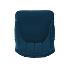 Manhattan Comfort Eda 22.83" Modern Velvet Upholstered Dining Chair - Midnight Blue-24.41" L x 19" W x 37.4" H