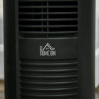 HOMCOM 37.75" H Freestanding Tower Fan with 3 Speed Timer and LED Sensor Panel - Black-LED sensor panel controls on/off, speed, modes, swing, timer 