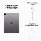 Apple - iPad Pro 12,9 po ecran XDR Liquid Retina, Wi-Fi, puce M2, 512 Go, Gris cosmique-Prise en charge du survol avec l'Apple Pencil, pour des annotations et des croquis encore plus precis