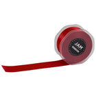 JAM Paper Double Faced Satin Ribbon - 1 1/2" W x 25 yd. - Red-Size: 1.5" x 25 yards