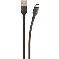Scosche StrikeLine USB-C to USB-A Charging Cable - 1' - Black-USB Type C power: designed for fast transfer rates and high-efficiency charging and syncing of 15w with Type C devices