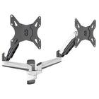 ShoppingAll Pneumatic Dual Gas Spring Dual Monitor Wall Mount - White-Hold two 15"-32" monitors or TV that weigh 17.6lb/8kg or less each