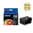 Epson - Cartouches d'encre T200 - Capacité standard - Noir/Couleur CMJ-Manipulation sans souci - impressions résistantes au maculage, à la décolouration et à l’eau