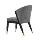 Manhattan Comfort Ola 21.46" Modern Chenille Upholstered Dining Chair - Grey-Commercial Grade Tested with Weight Capacity of 330 lb