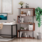 HOMCOM - Bibliothèque en bois à 5 niveaux pour salon - noyer-A wonderful addition to any family room, living room, bedroom and office 