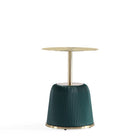 Manhattan Comfort - Table d’appoint moderne Anderson 40 cm en similicuir vert-Livré chez vous entièrement assemblé Aucun assemblage requis