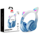 MyBat Pro Katchy Kitty Wireless Headset - Blue-These headphones stream wirelessly from your device and can even switch between two devices so that you don't miss a call