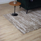 Modway Darja Distressed Rustic Modern Area Rug - 5 ft W x 8 ft L - Light/Dark Tan-Protect Floors From Traffic/Furniture