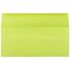 JAM Paper #10 Business Envelopes, 4 1/8 x 9.5, Brite Hue Ultra Lime Green, 500 Pack (71091H)-Ultra lime recycled paper envelope