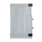 Manhattan Comfort Richmond 60" Modern Fireplace - Black and Grey - Set of 2-15" L x 60" W x 24" H