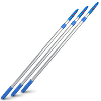 Gritt Commercial 6' Telescopic Pole - Aluminum, Adjustable - 3.5 - 6' length - 3 Pack-Versatile functionality with adjustable length from 3.5 to 6'