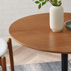Modway Pursuit 40" Dining Table - Walnut Black-Seats 4