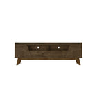Manhattan Comfort Marcus 70.86" Mid-Century Modern TV Stand - Rustic Brown -Mid-Century Modern Free Standing TV Stand for Living Room and Bedroom use