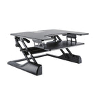 TygerClaw – Support de poste de travail assis/debout (TYDS14013)-Le réglage continu de la hauteur permet une position assise ou debout confortable à votre guise