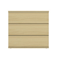 Manhattan Comfort Molly 26" Modern Nightstand - Natural Oak-Modern Nightstand for Bedroom and Living Room Use
