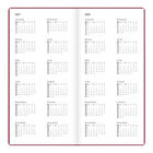 Letts of London 2027 Woodland Week-to-View Slim Size Planner - 5-7/8" x 3-1/8" - Pink - Multilingual-Ribbon page marker / bookmark