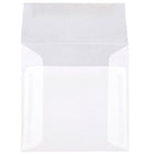 JAM Paper Square Translucent Vellum Invitation Envelopes - 5" x 5" - Clear - 25 Pack (31032)-Quantity: 25 envelopes per pack
