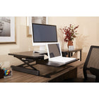 Multiposition Desk Riser, Black-Spring-assist lift