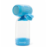 Sodapop Bottle Top Portable Bluetooth Speaker - Blue-Innovative screw-on bottle bass chamber design for enhanced bass performance