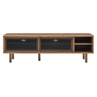 Modway Kurtis 60" TV Stand - Walnut-Non-Marking Foot Pads