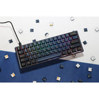 Ducky ONE 3 Pro Nazca RGB Mechanical Keyboard - MX Blue Switch - Mini Layout - Black-Triple-Shot PBT Keycaps: Ducky spares no expense and undergoes a meticulous manufacturing process, utilizing triple-shot molding technology to offer users high-quality, durable PBT keycaps. In addition to extending the lifespan of the keycaps, this also ensures a superior typing experience and stability.
