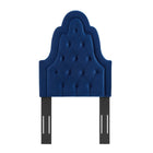 Modway Augustine Tufted Performance Velvet Twin Headboard - Navy-Durable Stain-Resistant Fabric
