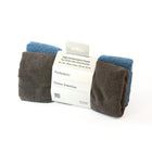 PurAthletics - Serviettes de sport en microfibre, antibactériennes, non pelucheuses, ultra-absorbantes - Noir onyx/vert mer - Paquet de 2-Antibactérien
