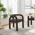 Modway Astrid Performance Velvet Dining Chair - Cocoa-Arch-Shaped Backrest
