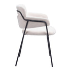 Zuo Marcel Dining Chair - Cream - Set of 2-3 year limited warranty