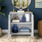 Hudson&Canal Chabot 28"W Accent Cabinet - White-Features easy assembly