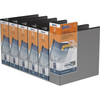 QuickFit View Binder - D Ring - 3" - Black - 6 Pack (87051-06)-3 Ring Binder