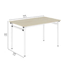 Ceha Canada KMH Folding Table - 28" H x 47" L x  27.5" W - Signal White-NO ASSEMBLY REQUIRED: Ready to use right out of the box—perfect for quick setup
