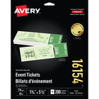 Avery Tickets with Tear-Away Stubs, White, 1-3/4" x 5-1/2", 200 Pack (16154)-Printable tickets with tear away stubs