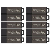 Centon DataStick Pro 16 GB USB 2.0 Flash Drives - Grey - 10 Pack-Each USB 2.0 flash drive can fit up to 16GB