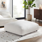 Modway Solace Modular Upholstered Fabric Ottoman - Salt-Dense Foam Padding