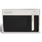 Champs - Porte-cartes Mag hybride en cuir Onyx - Noir-Pochette latérale