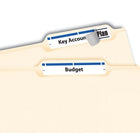 Avery TrueBlock Laser/Inkjet File Folder Labels, 3-7/16" x 2/3", Blue Bar, 600 Pack (5766)-Dimensions: 3-7/16" x 2/3"