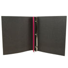 JAM Paper Italian Leather 3 Ring Binder, 3/4", Fuchsia Pink (369231773)-Quantity: Sold individually