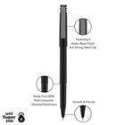 uni-ball Roller Recycled RollerBall Pen - 0.5mm - Black - 36 Pack  -0.5 mm