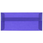 JAM Paper Enveloppes livret en vélin translucide avec ferm. gom., 4 1/8 x 9 1/2 po, bleu primaire, 100/pqt-Bleu primaire